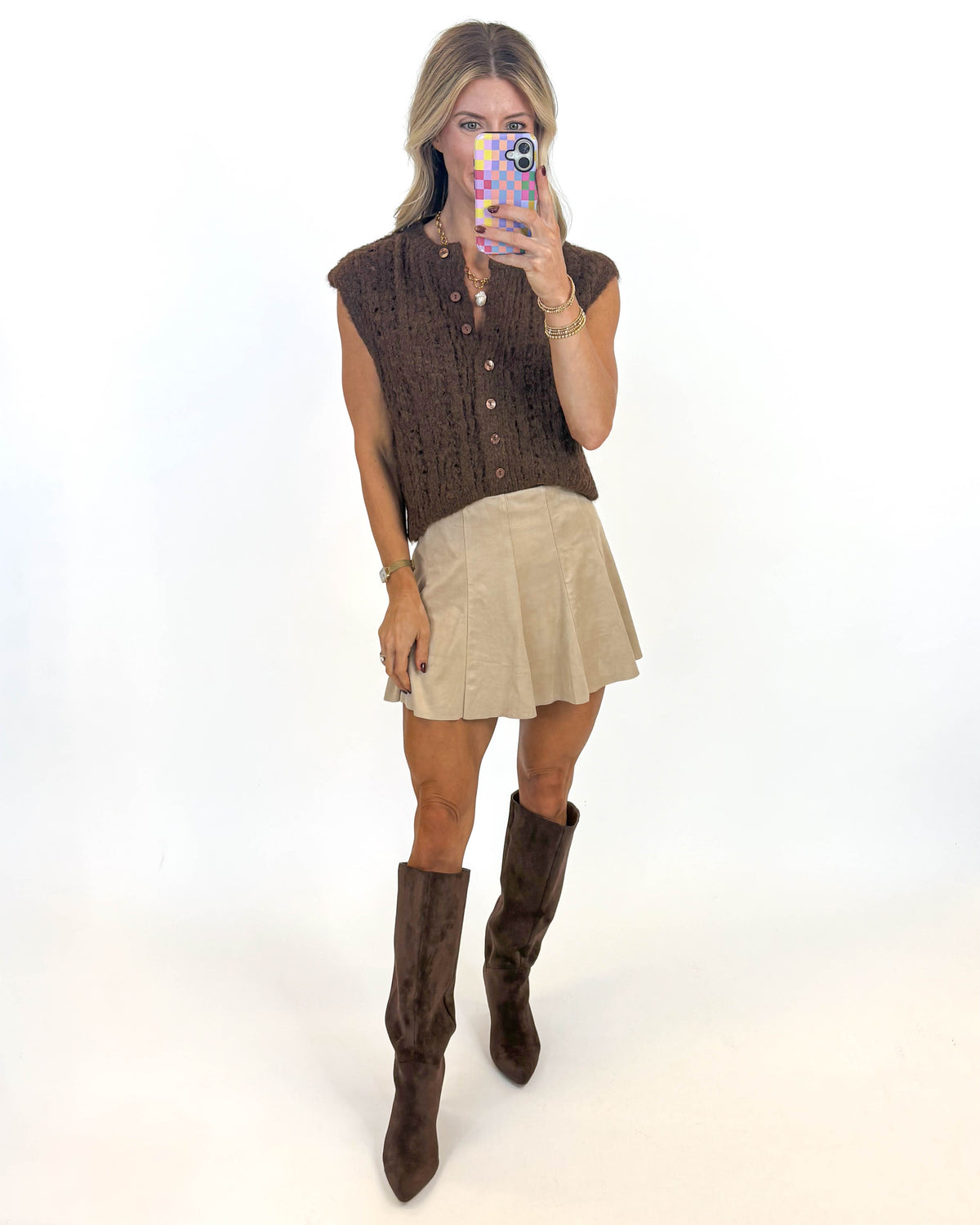 The Flirt Alert Skort – CREAM