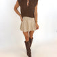 The Flirt Alert Skort – CREAM