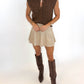 The Flirt Alert Skort – CREAM