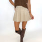 The Flirt Alert Skort – CREAM