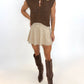 The Flirt Alert Skort – CREAM