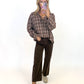 Coffee Run Plaid Top