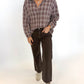 Coffee Run Plaid Top