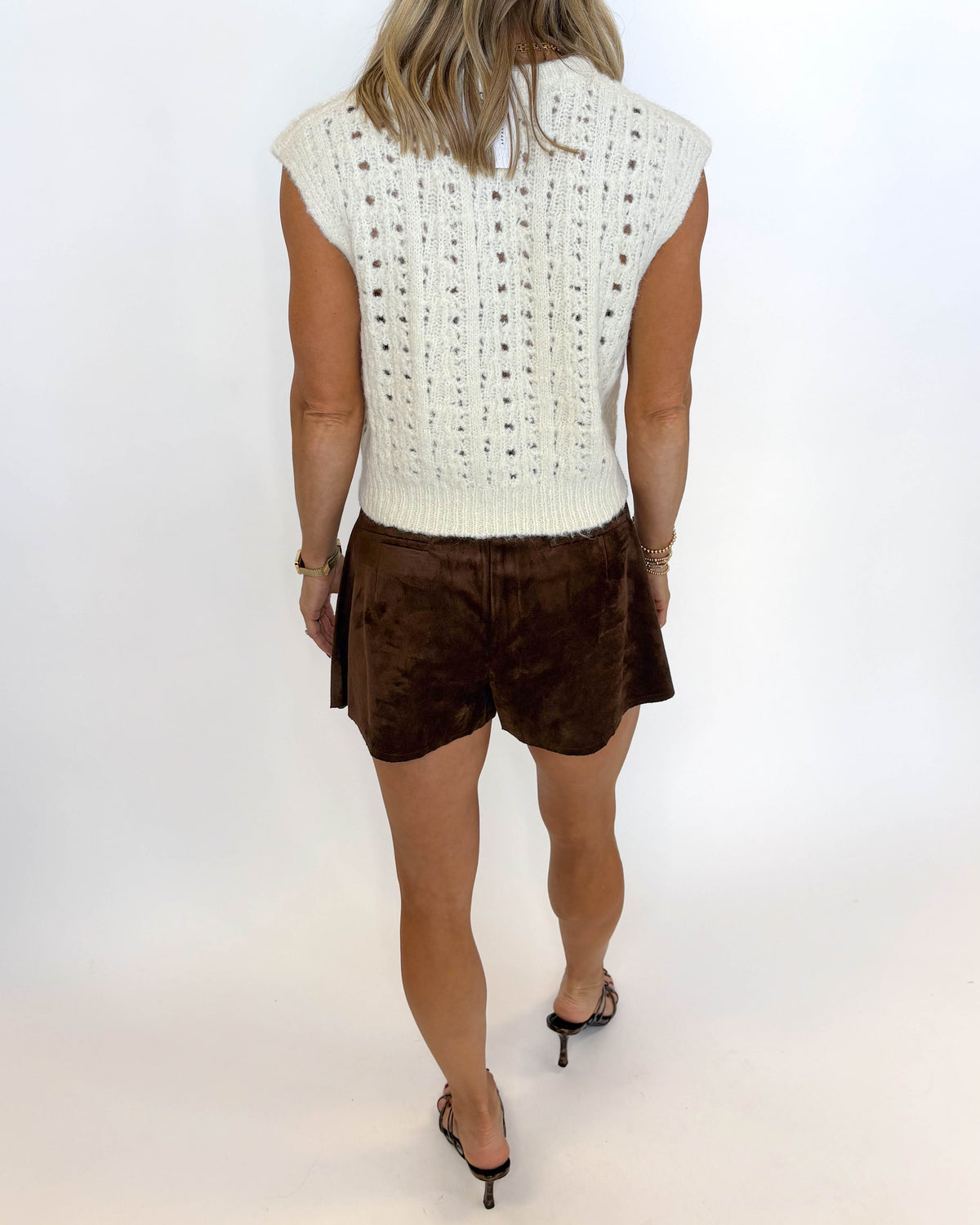 Espresso Hour Suede Shorts
