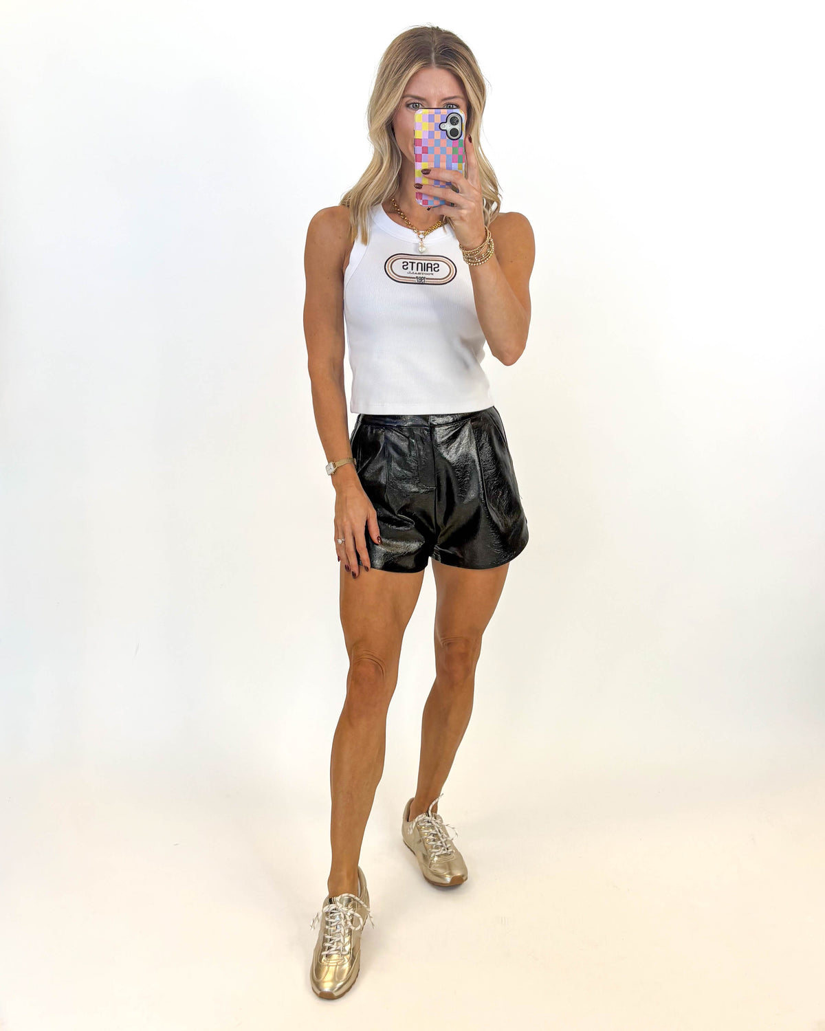 Midnight Shine Metallic Shorts