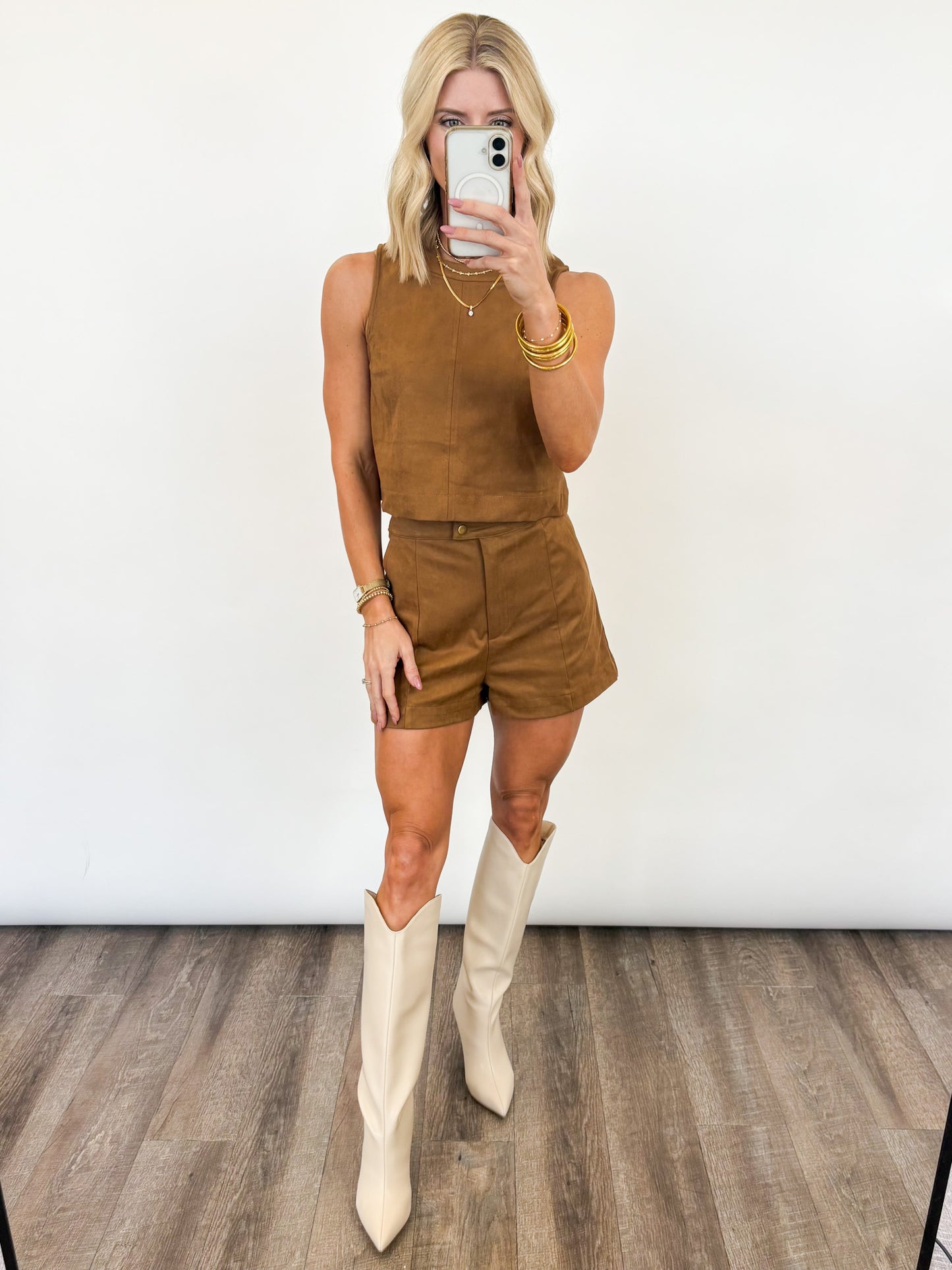 Golden Hour Suede Set