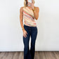 Sunset Striped One Shoulder Top