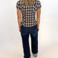Bonfire Plaid Button-Up Top