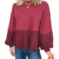 Merlot & Lace Sweatshirt