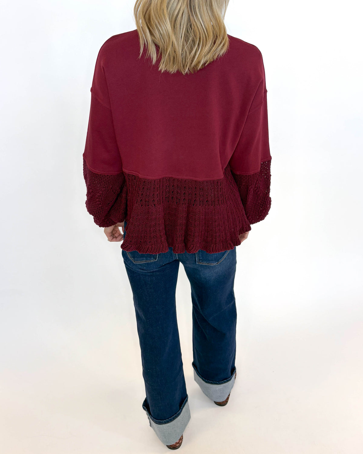 Merlot & Lace Sweatshirt