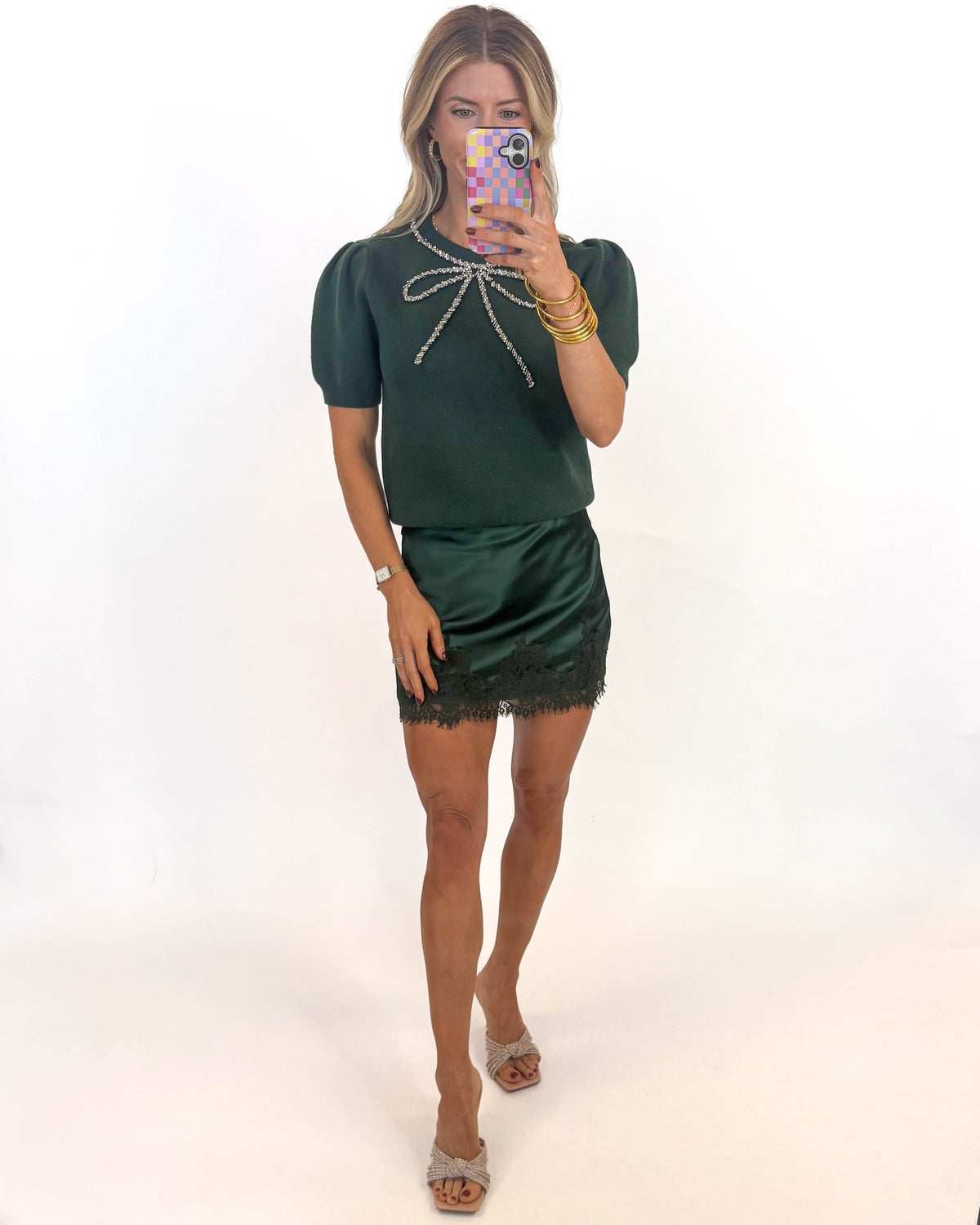 Evergreen After Dark Lace Skort