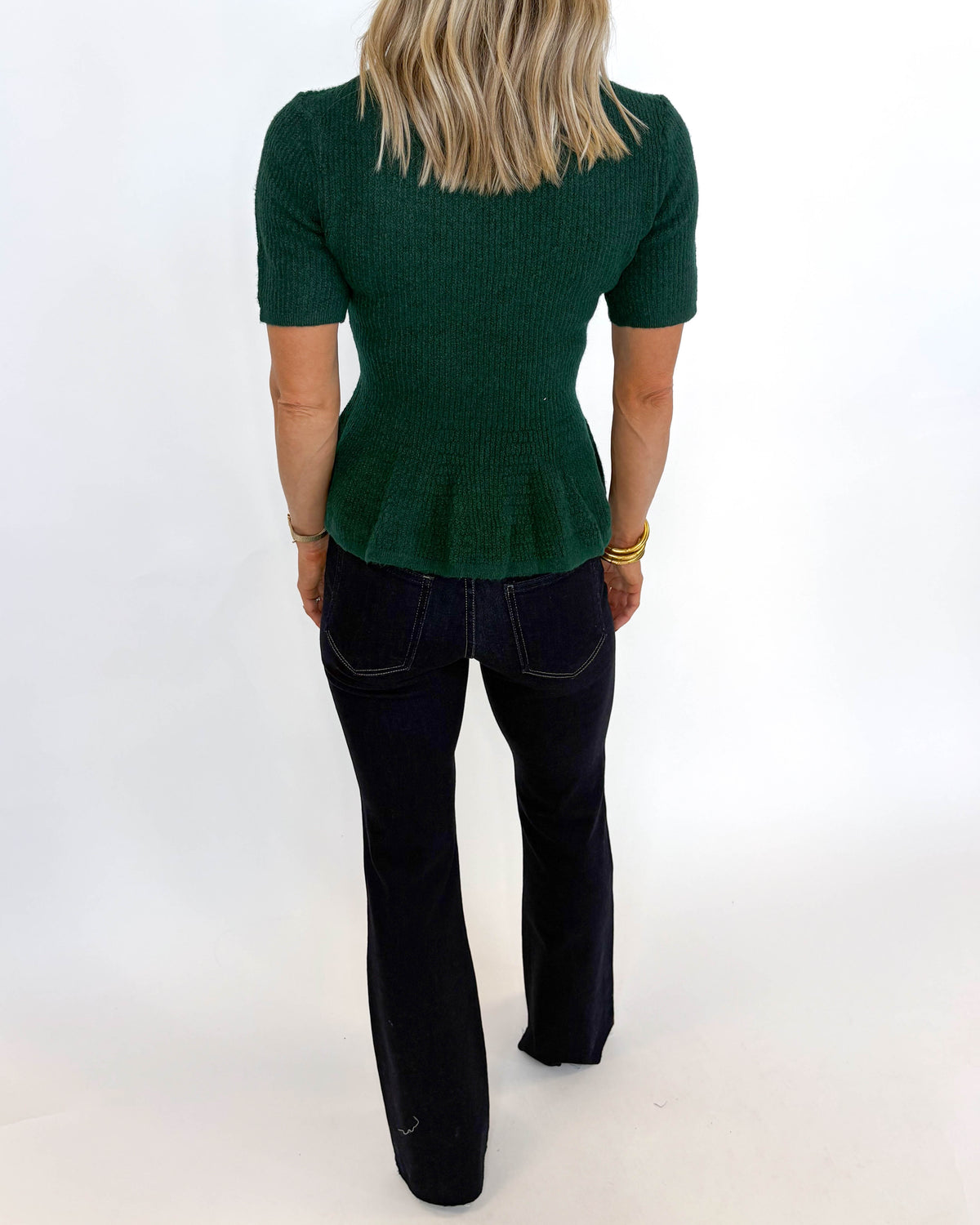 The Merry & Bright Peplum Sweater