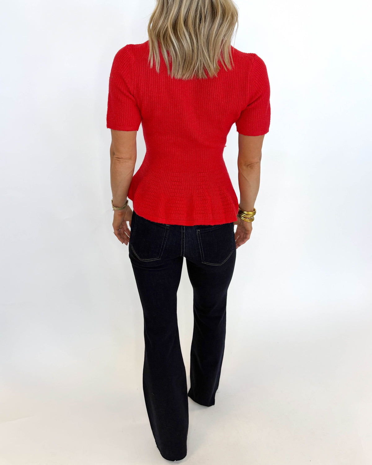 The Merry & Bright Peplum Sweater
