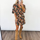 Autumn Bloom Shift Dress