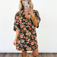 Autumn Bloom Shift Dress