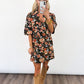 Autumn Bloom Shift Dress