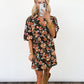Autumn Bloom Shift Dress