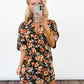 Autumn Bloom Shift Dress