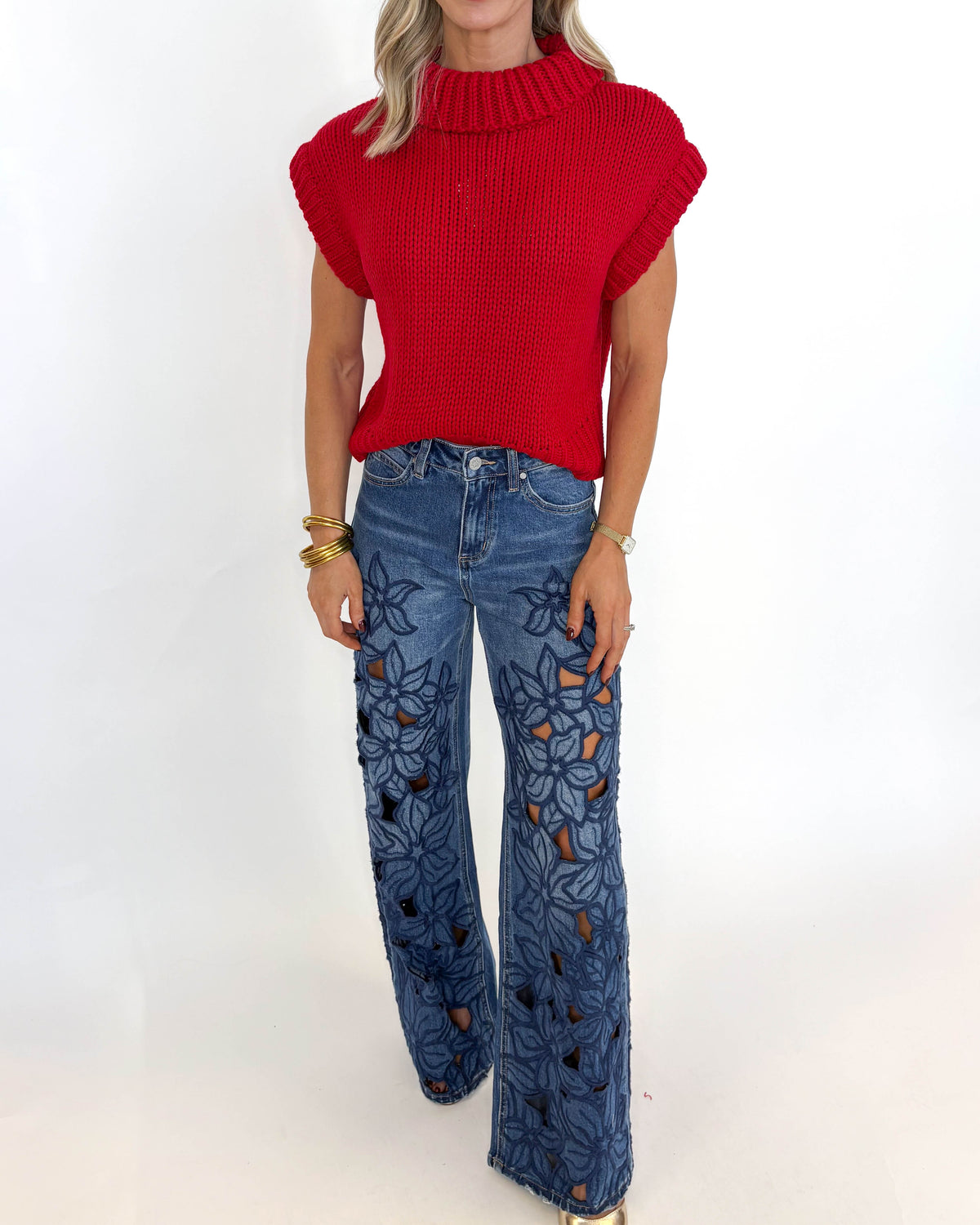 The Harper Sweater - RED