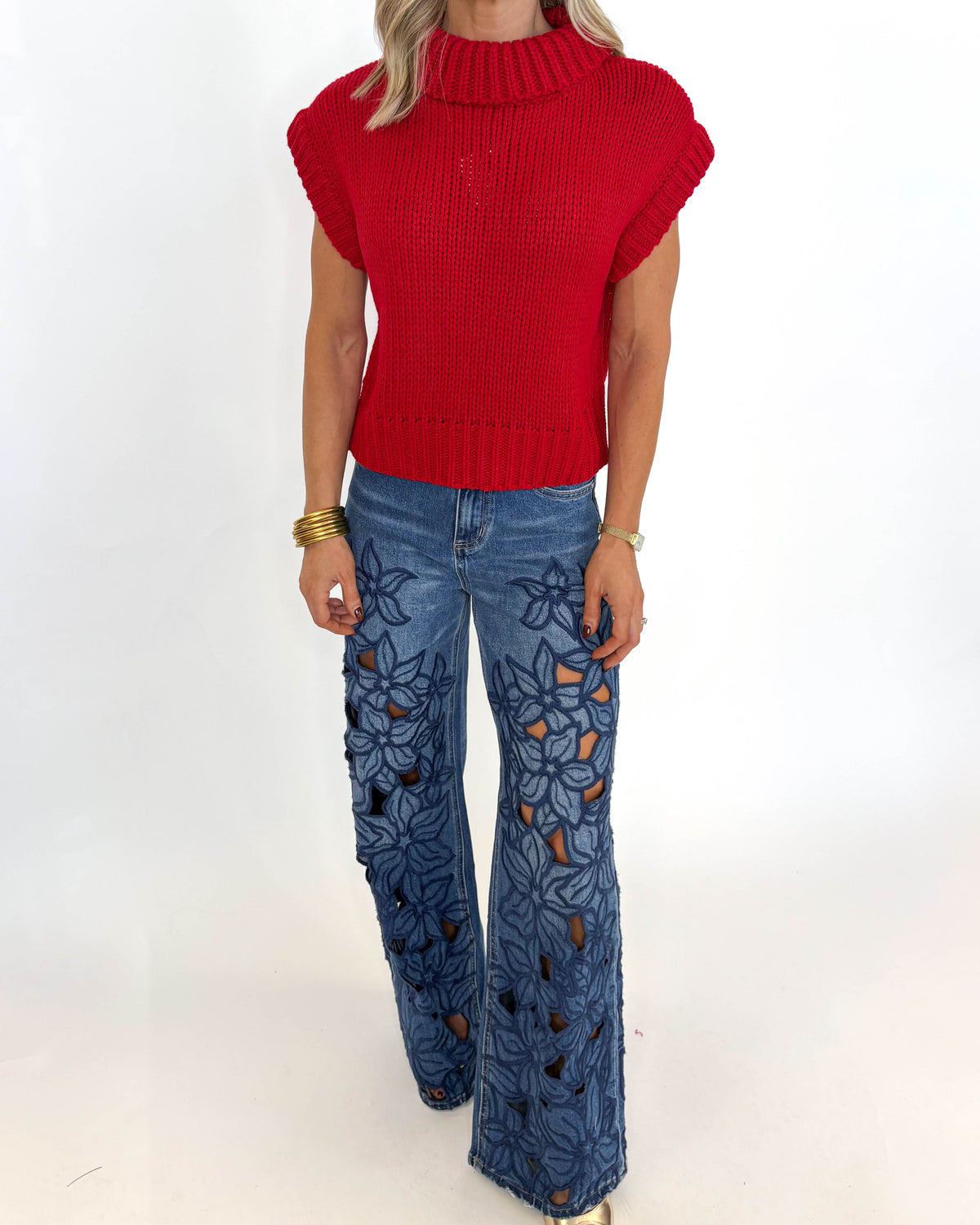 The Harper Sweater - RED