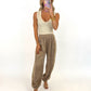 Lace Along Jogger Pants