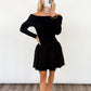Twilight Aura Off-The-Shoulder Knit Dress