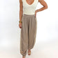 Lace Along Jogger Pants