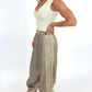 Lace Along Jogger Pants