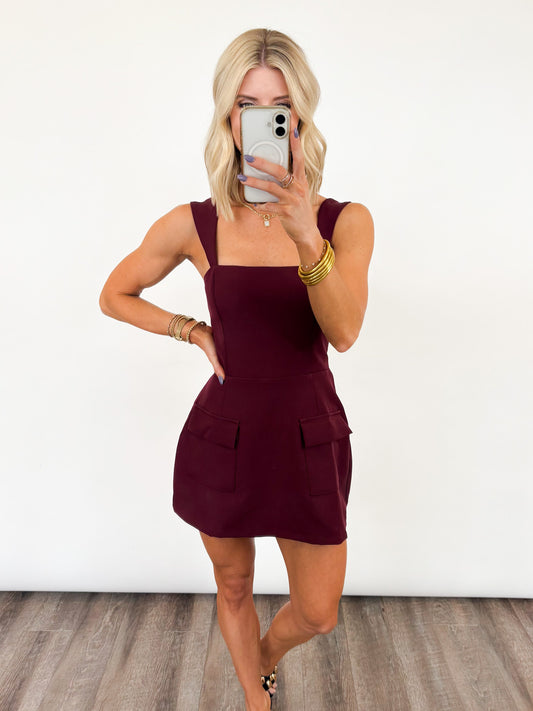 Nightfall Romper - WINE