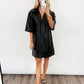 Midnight Edge Faux Leather Dress