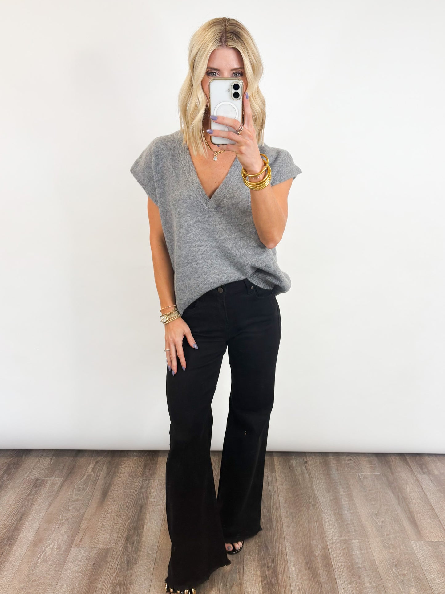 Classic Knit Sweater Vest - 2 COLORS