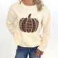 Harvest Plaid Pumpkin Sweatshirt