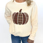 Harvest Plaid Pumpkin Sweatshirt