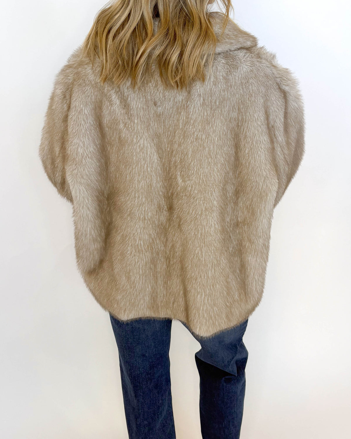 Frosted Faux Fur Reversible Jacket