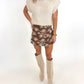 Autumn Bloom Embroidered Skort