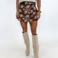 Autumn Bloom Embroidered Skort
