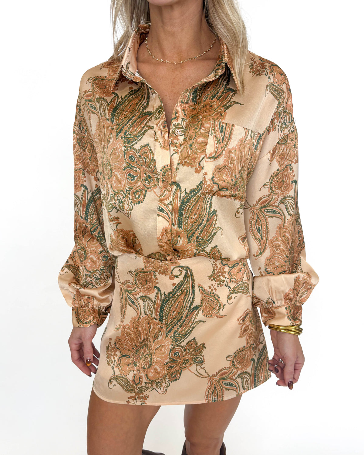 Golden Hour Paisley Skort Set