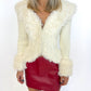 Mistletoe Mini Faux Leather Skirt