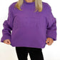 TIGERS Embossed Mock Neck