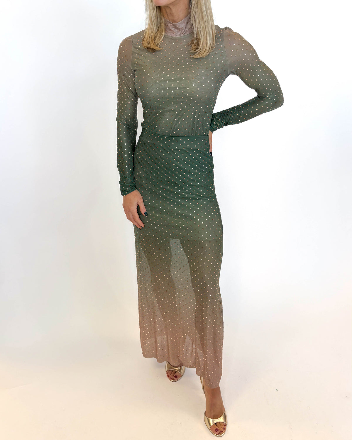 Emerald Twilight Skirt Set