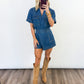 Blue Horizon Denim Romper