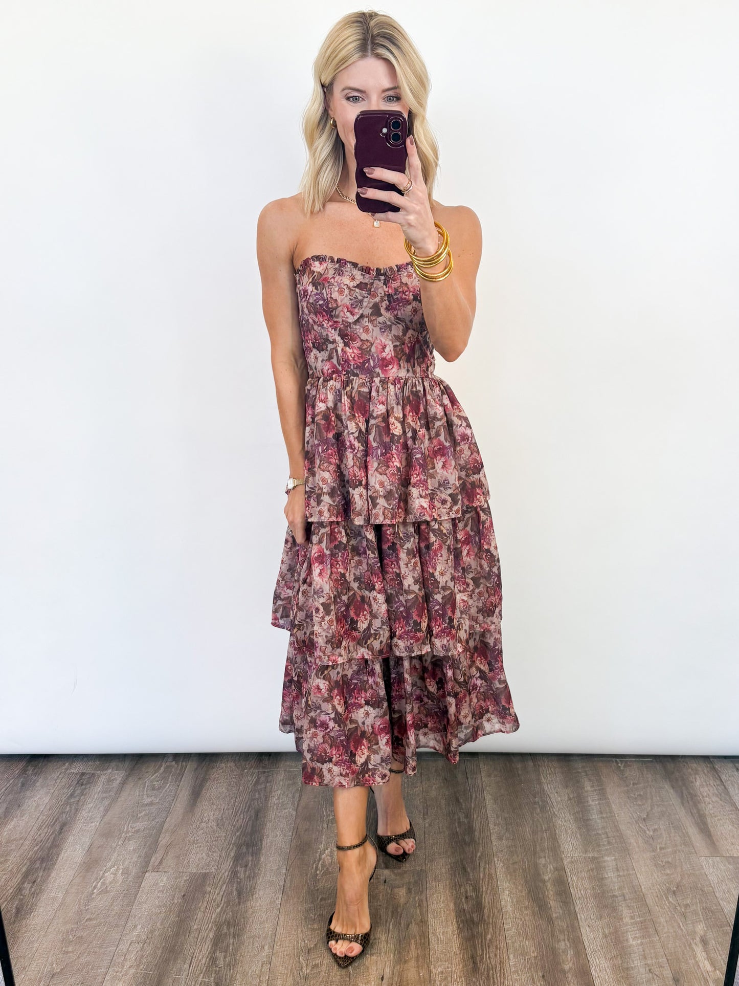 Rosewood Bloom Midi Dress