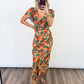 Autumn Glow Floral Maxi Dress
