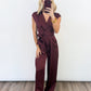Cabernet Tie-Waist Jumpsuit