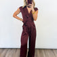 Cabernet Tie-Waist Jumpsuit