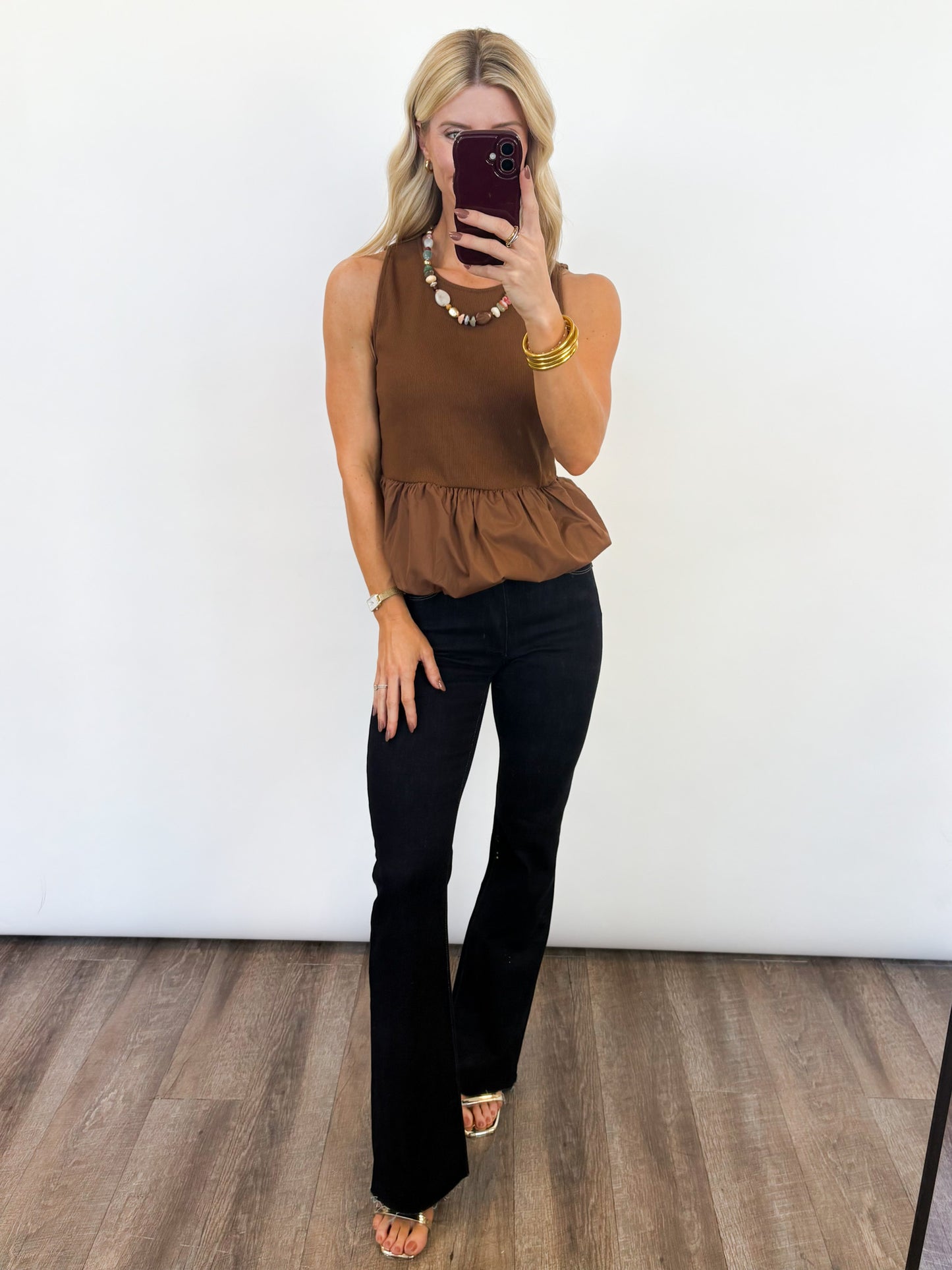 The Bubble Hem Tank - 2 COLORS