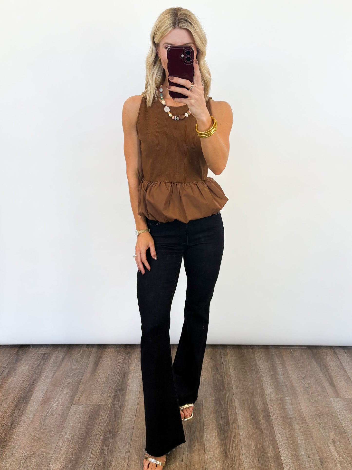 The Bubble Hem Tank - 2 COLORS