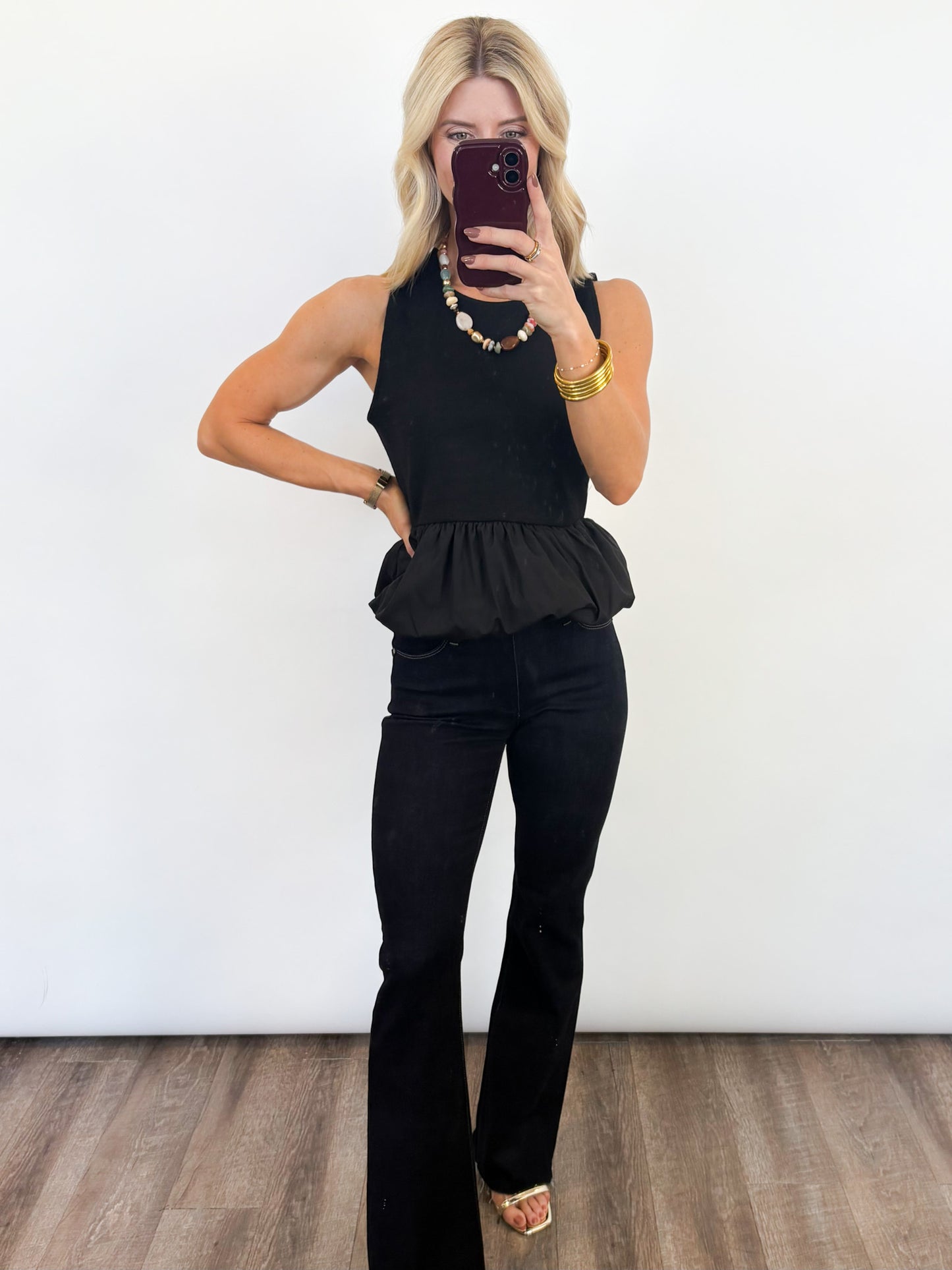 The Bubble Hem Tank - 2 COLORS