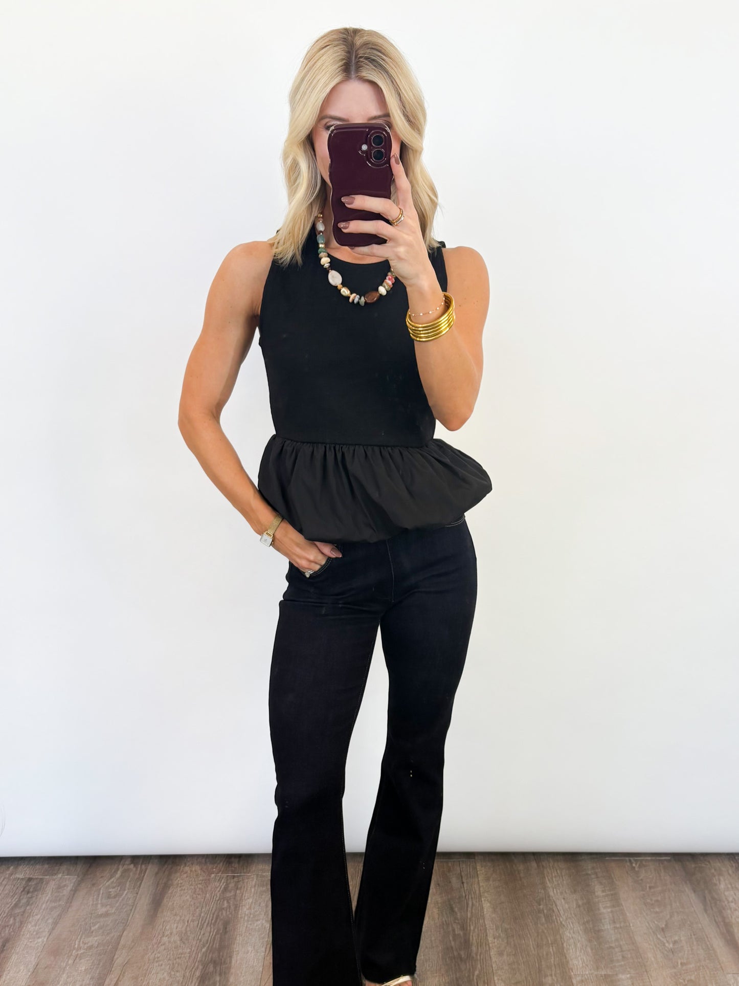 The Bubble Hem Tank - 2 COLORS