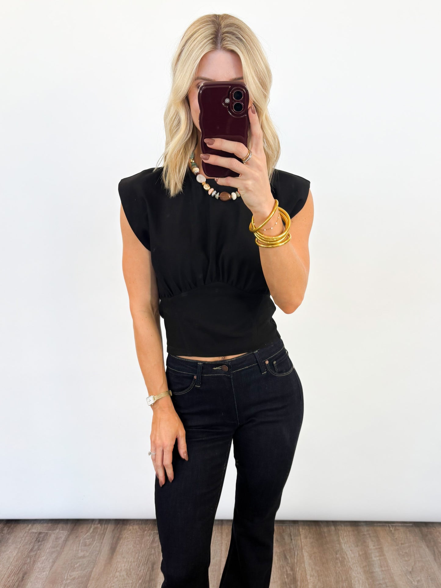 The Structured Statement Top - 2 COLORS